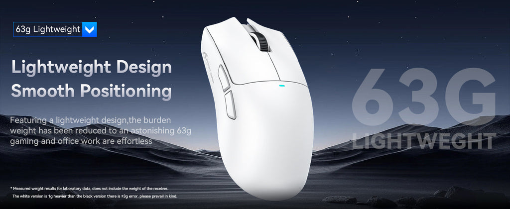 ATTACK SHARK X11 Wireless Gaming Mouse with RGB Magnetic Charging Dock, Wired/2.4G/BT, 22K DPI,Ultralight 59g Tri-Mode with Tape