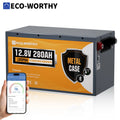 ECO-WORTHY 3584Wh 12V 280Ah LiFePO4 RV Battery w/Bluetooth & Low Temp Cutoff - Built-in 200A BMS - Deep Cycle for Camper, Traile