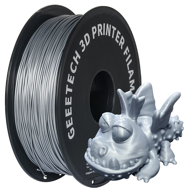 GEEETECH 1roll/1kg 1.75mm PLA Silk PLA  Filament Vacuum Packaging Overseas Warehouses Various Colors For 3D Printer Fast Ship