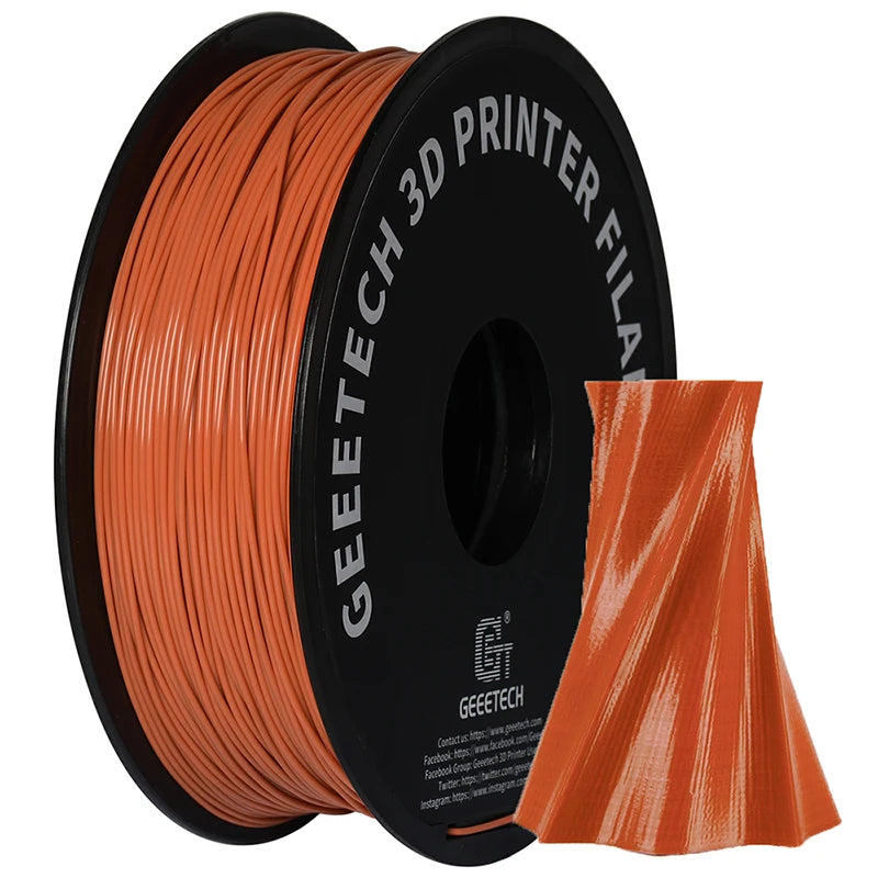 GEEETECH 1roll/1kg 1.75mm PLA Silk PLA  Filament Vacuum Packaging Overseas Warehouses Various Colors For 3D Printer Fast Ship