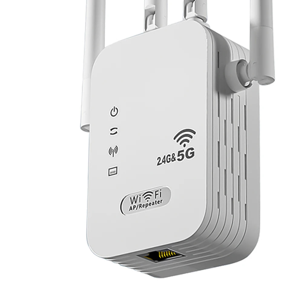Dual-Band 2.4G 5G WiFi Repeater Signal Booster WiFi Extender 802.11bgn Gigabit Router with WPS EU/US Plug Type WiFi Amplifier