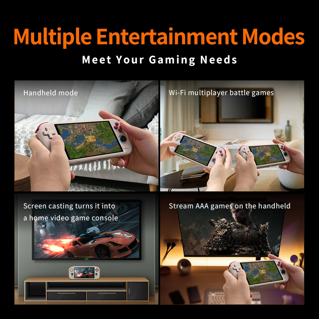 AMPOWN MANGMI AIR X Handheld Game Console Snapdragon 662 With 5000mAh Battery 5.5-inch Screen RGB Hall Joystick Game Console