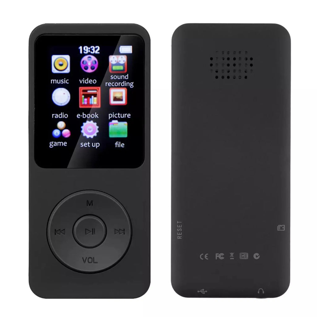 Wireless BT Bluetooth 5.0 MP4 MP3 Player Built-in Lithium Battery HiFi Lossless Sound HD Screen Display Voice Recorder