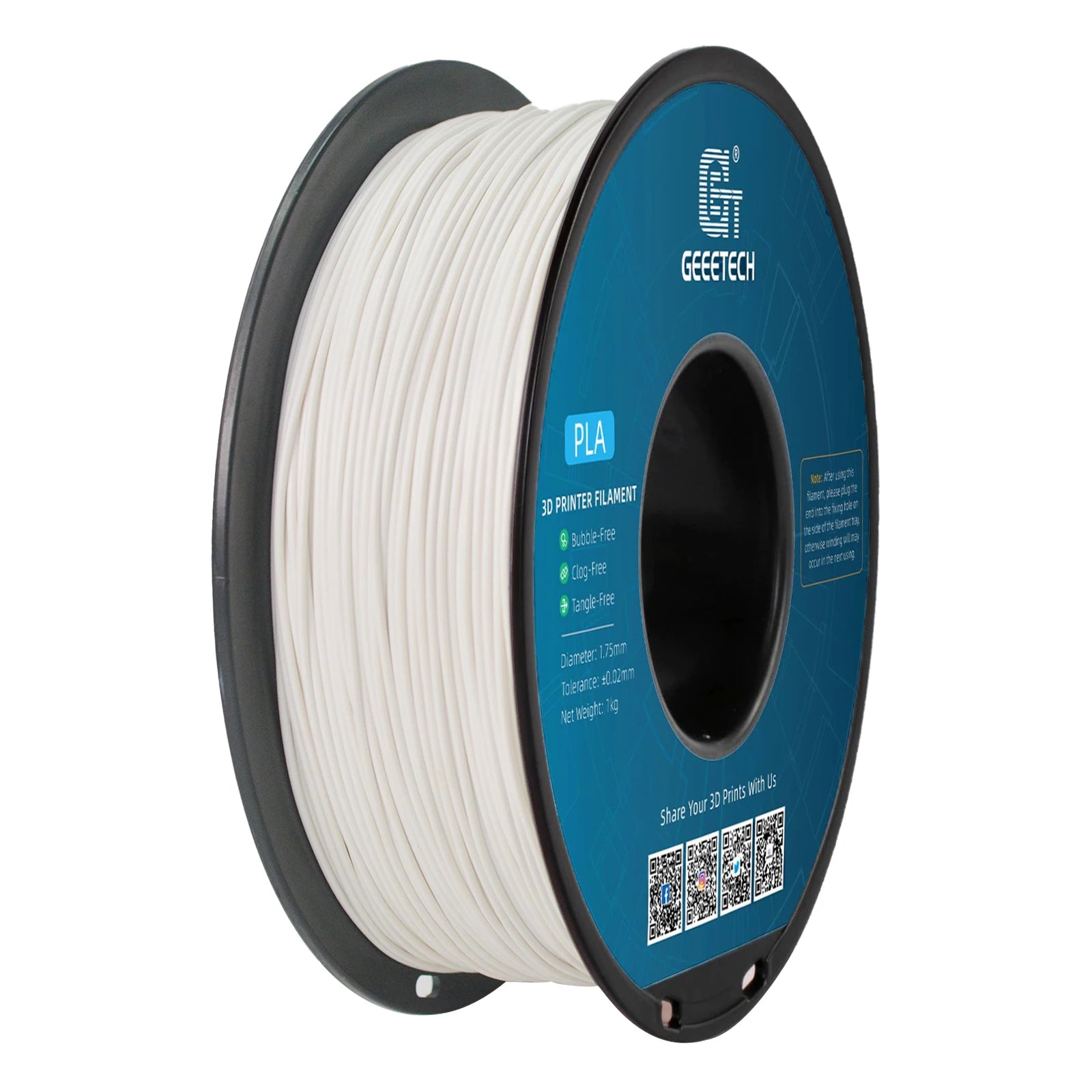 GEEETECH 1roll/1kg 1.75mm PLA Silk PLA  Filament Vacuum Packaging Overseas Warehouses Various Colors For 3D Printer Fast Ship