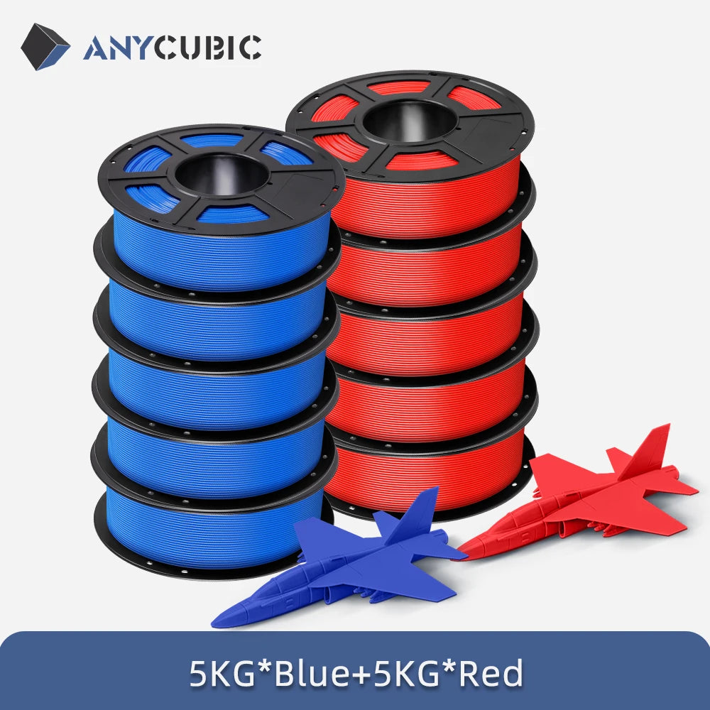 10Kg/lot ANYCUBIC 1.75mm Plastic PLA Filament For FDM 3D Printer Consumables 3D Printing Material For Kobra 2 Neo Max