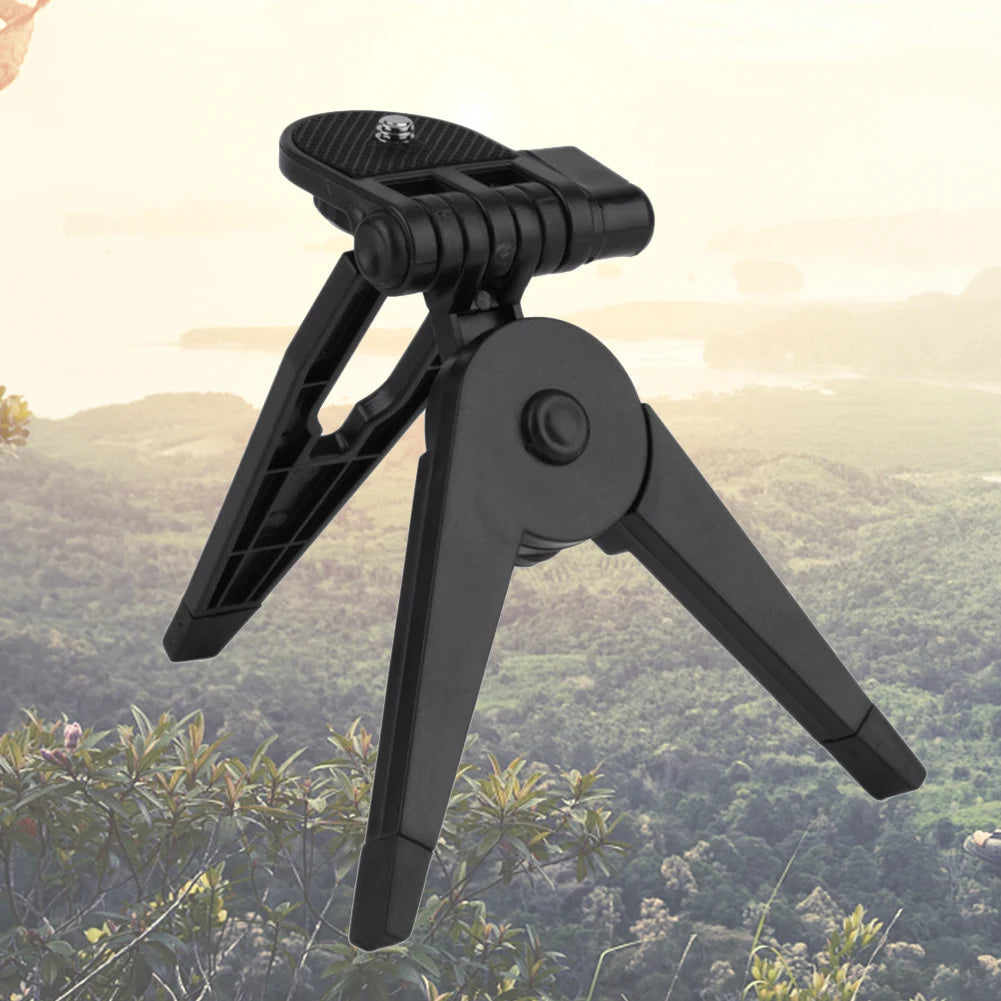 Portable Folding Plastic Tripod Stand Hand Grip for 1/4" SLR Sport Camera