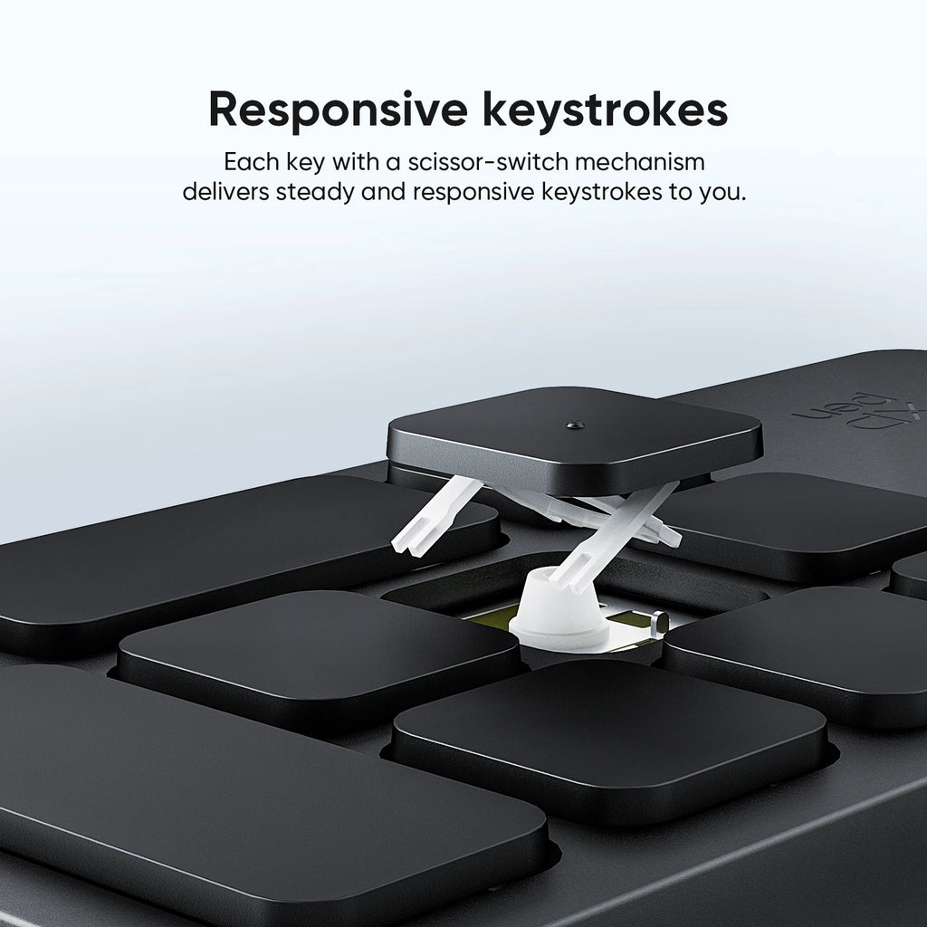XPPen ACK05 Portable Wireless Shortcut Remote with 10 Custom Keys 1 Physical Dial 1000mAh Battery Support Bluetooth Connection