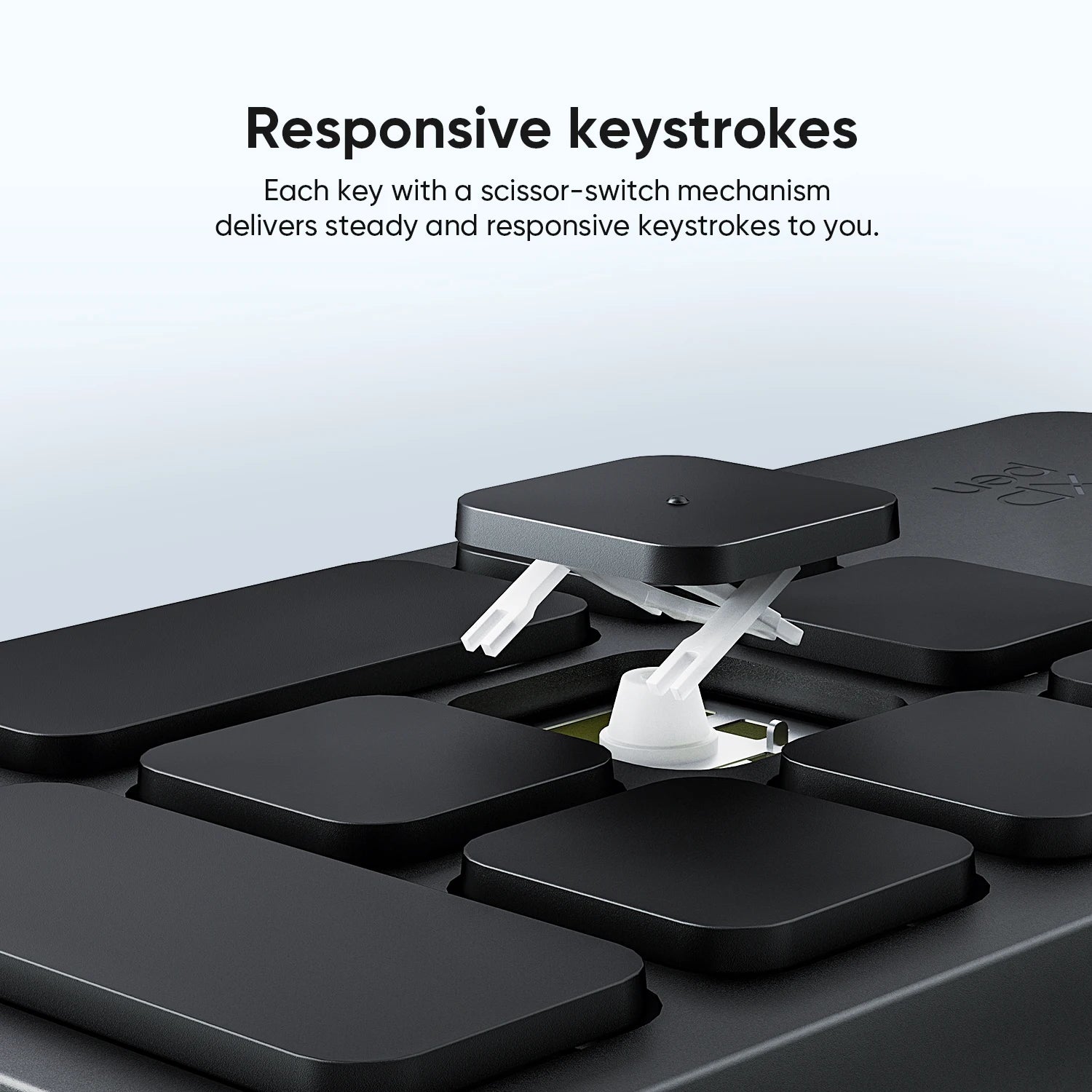 XPPen ACK05 Portable Wireless Shortcut Remote with 10 Custom Keys 1 Physical Dial 1000mAh Battery Support Bluetooth Connection