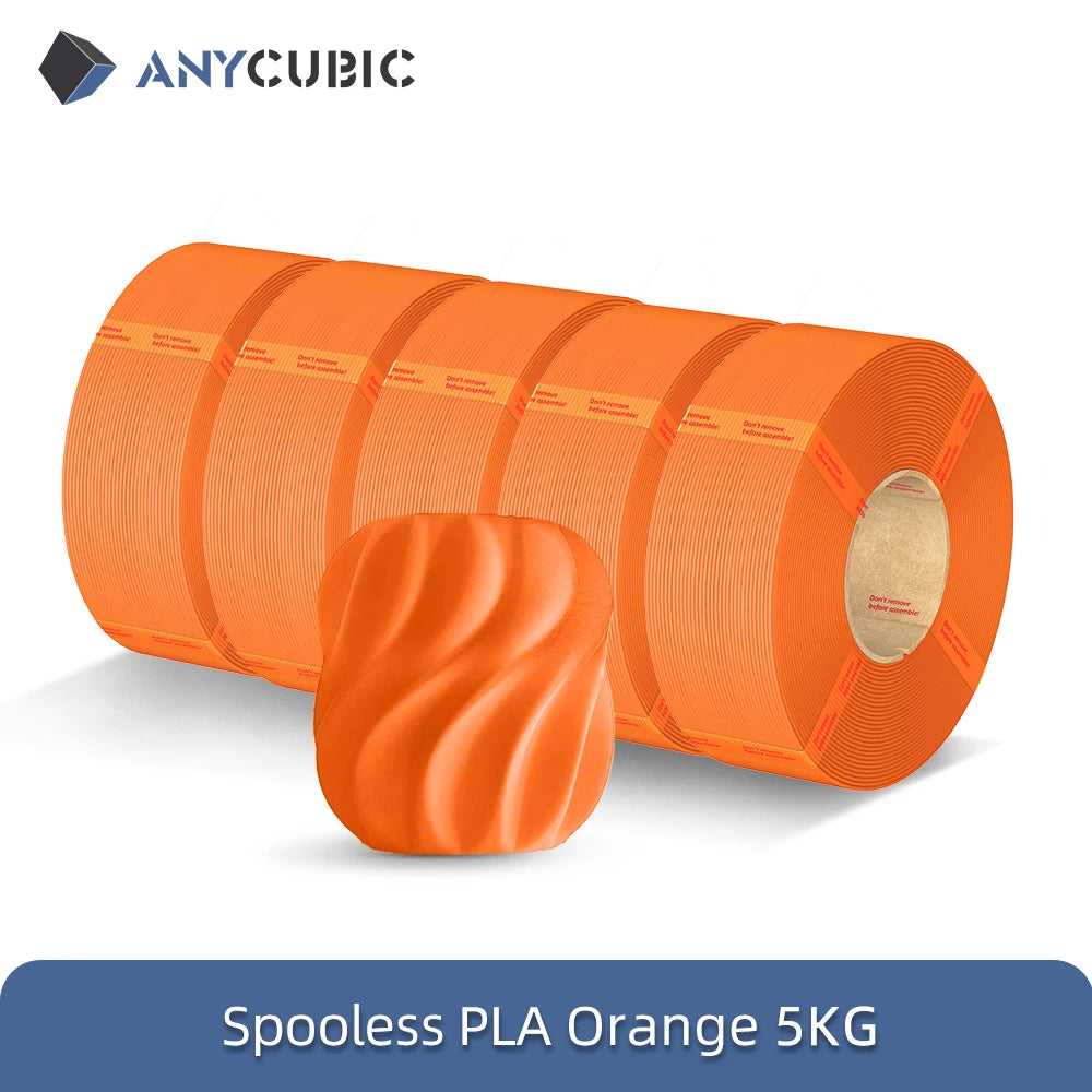 ANYCUBIC 10KG Refill PLA Filament 3D Printer 1.75mm Spooless Plastic Rubber Filament Material For FDM 3D Printer for Kobra 3 S1C