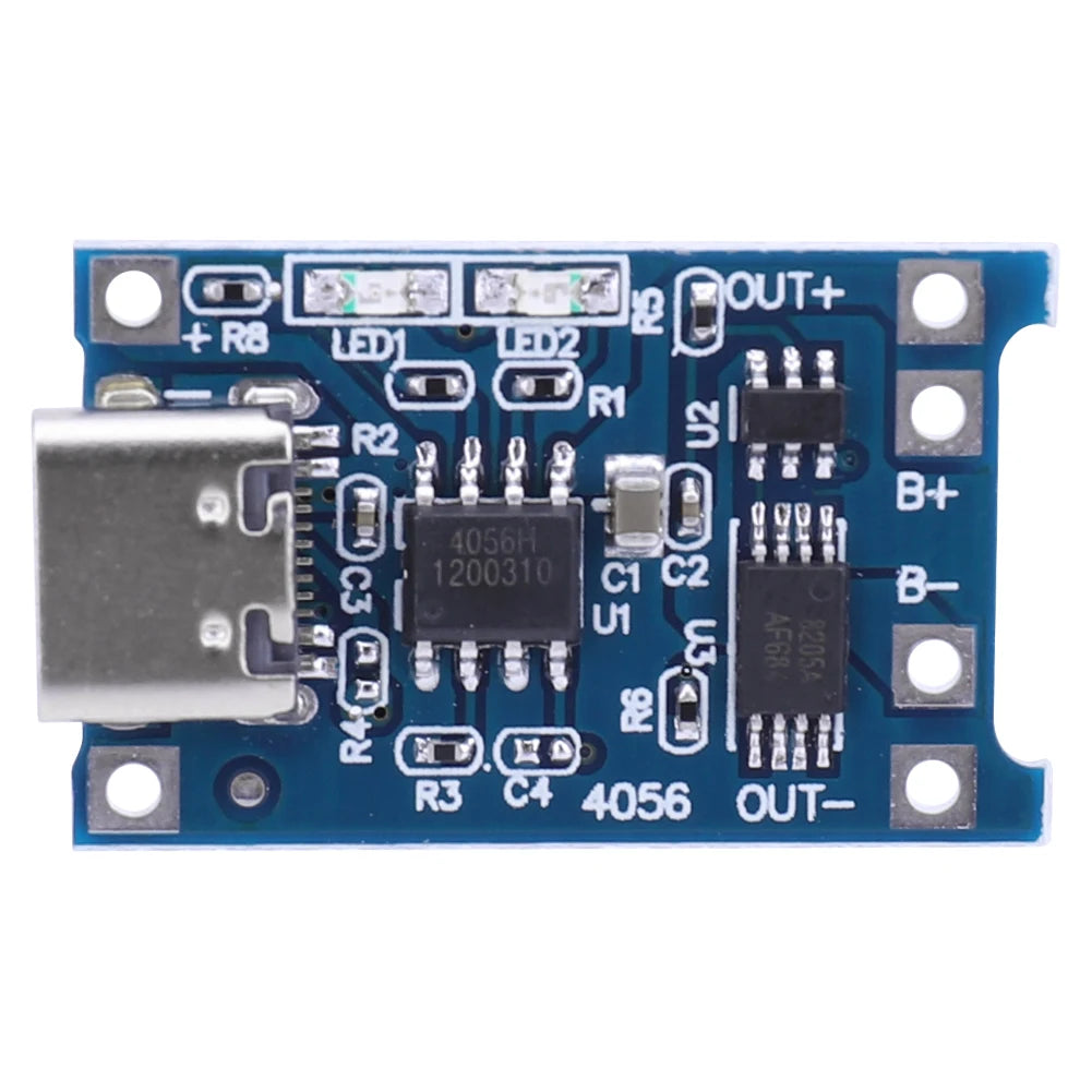 1-20PCS 1A 18650 Lithium Battery Protection Board Type-c/Micro/Mini USB Charging Module TP4056 With Protection One Plate Module