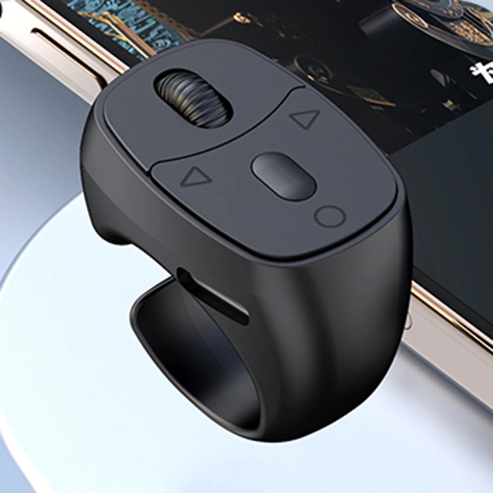 Bluetooth-Compatible 5.3 Remote Control Mouse Finger Ring Mouse Fingertip Remote Control Wireless Camera Shutter Selfie Button