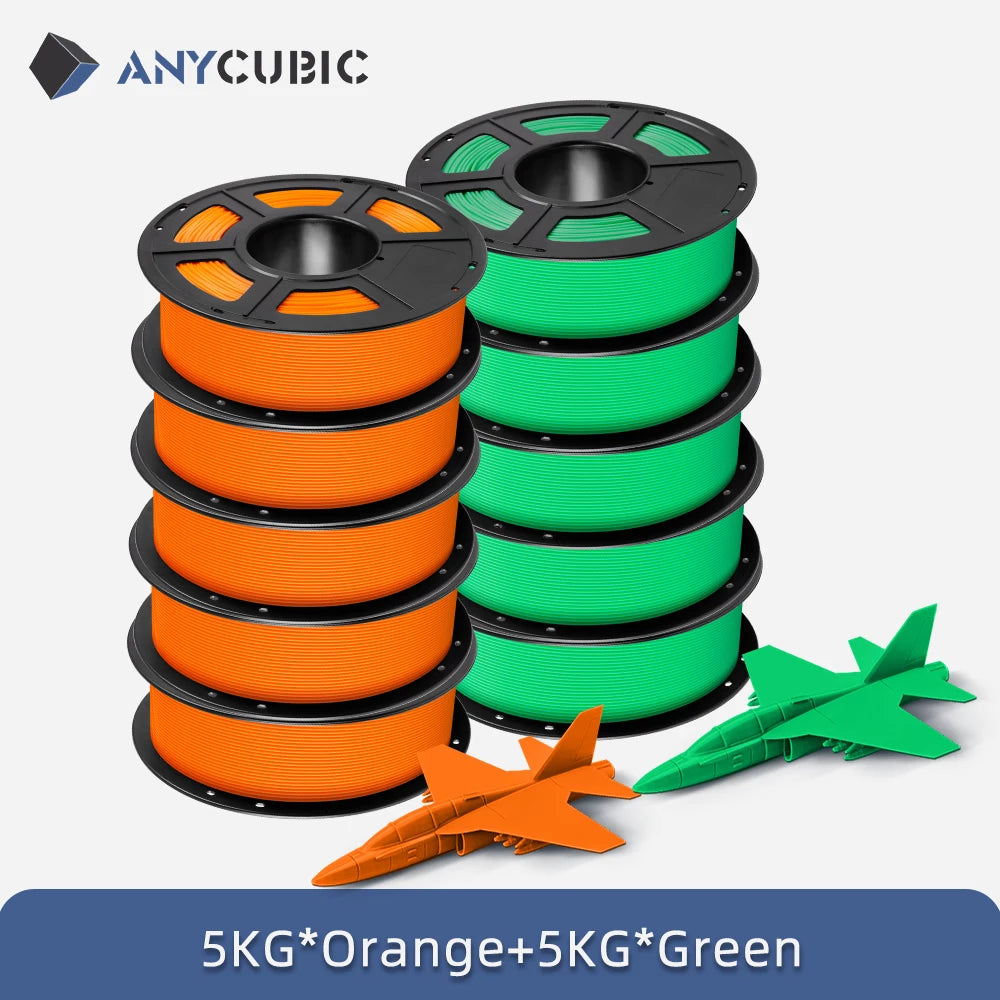 10Kg/lot ANYCUBIC 1.75mm Plastic PLA Filament For FDM 3D Printer Consumables 3D Printing Material For Kobra 2 Neo Max