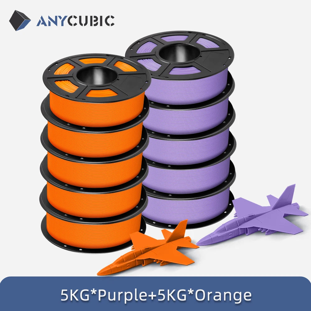 10Kg/lot ANYCUBIC 1.75mm Plastic PLA Filament For FDM 3D Printer Consumables 3D Printing Material For Kobra 2 Neo Max