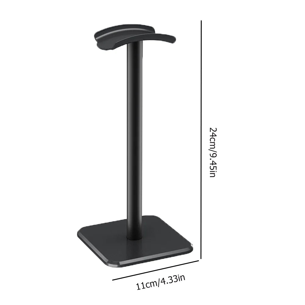 Headphone Holder Rack Aluminium Alloy Headset Support Stand Space Saving Desktop Organizer Display Vertical Bracket Hanger