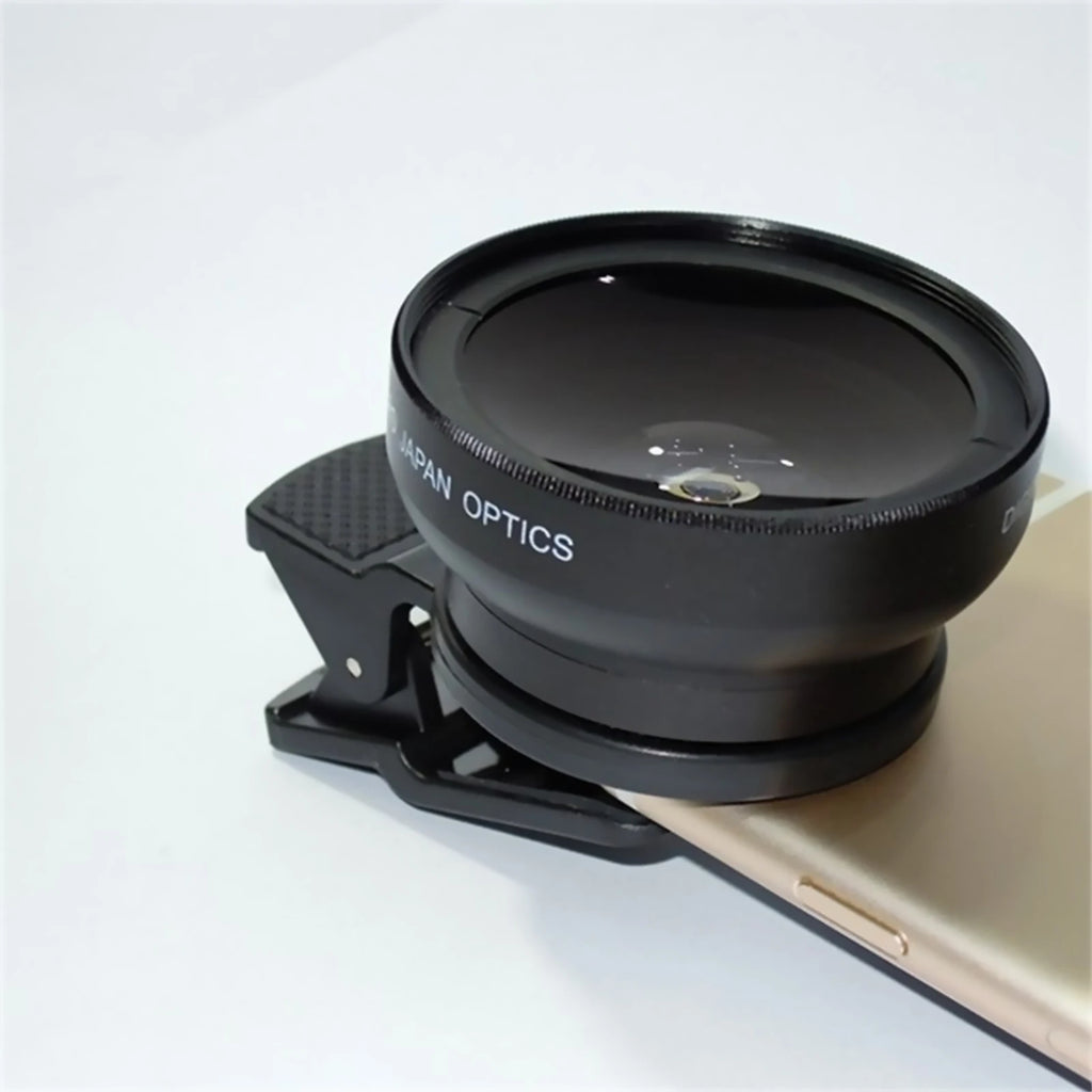 2-In-1 Mobile Phone Lens 0.45X Wide Angle Lens 10X Macro HD Camera Lens Universal for iPhone for Android Phone Len Clip