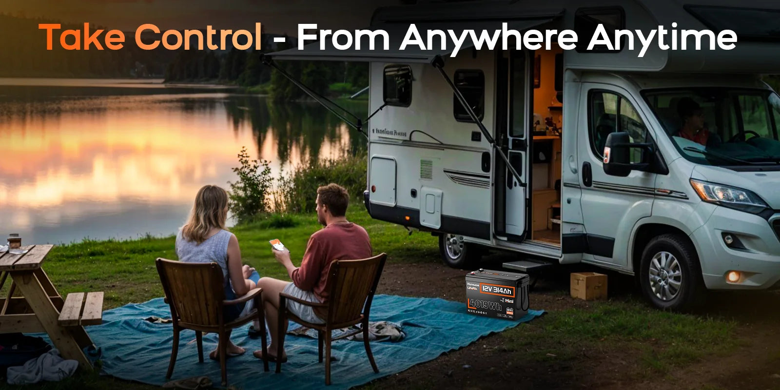 Humsienk 12V 314Ah LiFePO4 Battery, Capacity 4019Wh, Size MINI, Built-in Bluetooth & 200A BMS, 15000+ Deep Cycle, Low-Temp Protection For Fishing, Portable Power Station, Golf Cart, Boat, Marine, Off-Grid, Solar, 5-Year Warra