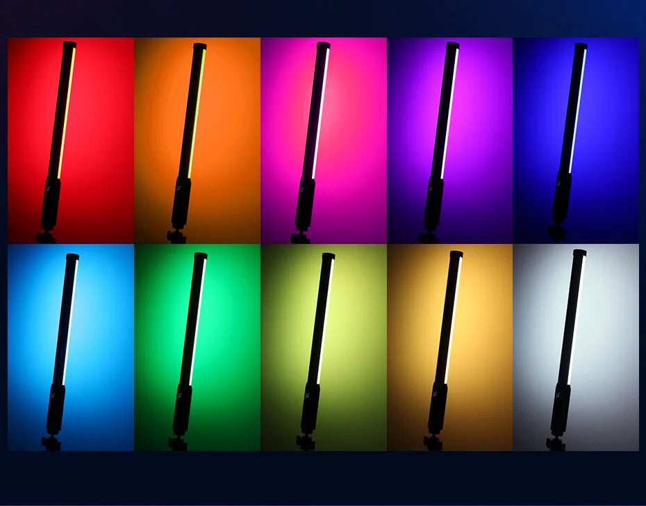 Ulanzi VL119 RGB Handheld Light Wand 2500-9000K Diammable Lightweight 50cm RGB Stick Light Rechargable Photography Lighting Vlog