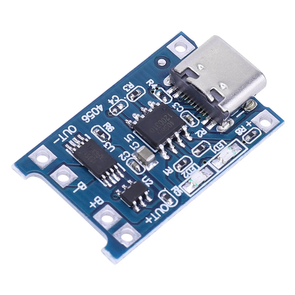 1-20PCS 1A 18650 Lithium Battery Protection Board Type-c/Micro/Mini USB Charging Module TP4056 With Protection One Plate Module