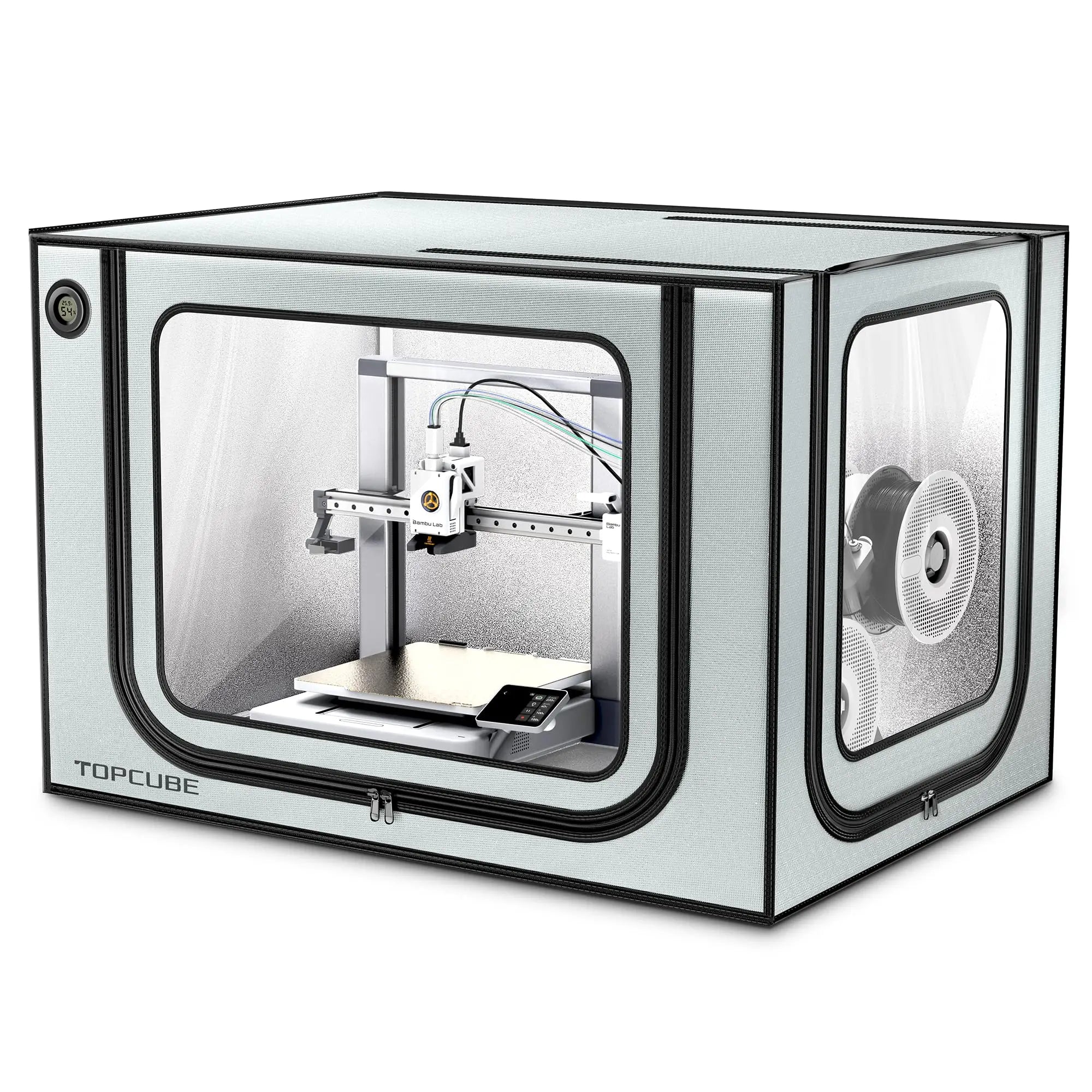 YOOPAI 3D printer Enclosure For Bambu lab A1/A1 mini 3D printer House Cover with LED light Constant Temperature Fireproof  large