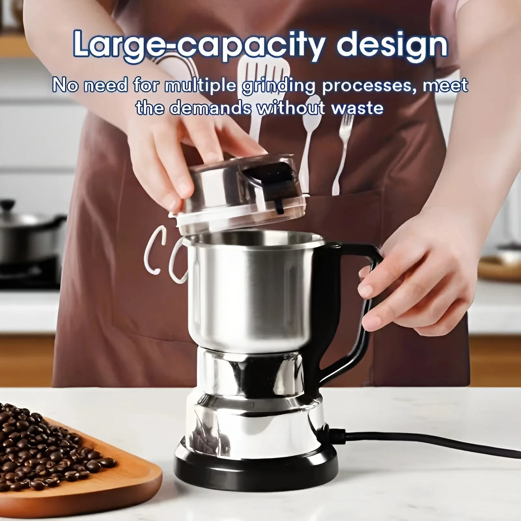 Multi-functional Electric Grinder, High-power Food-grade Coffee & Grain Grinder, Ideal Gift for Coffee & Whole Grain Lovers