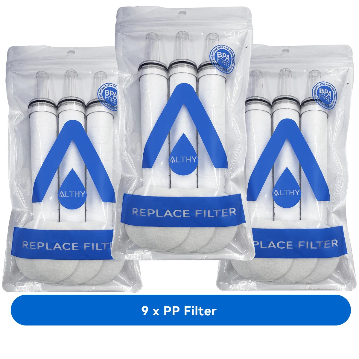 ALTHY SFH70&SFH70VC Filter Repalacement,PP conton,Calcium sulfite,Vitamin C FilterReduce Chlorine Heavy Metal,Softener water
