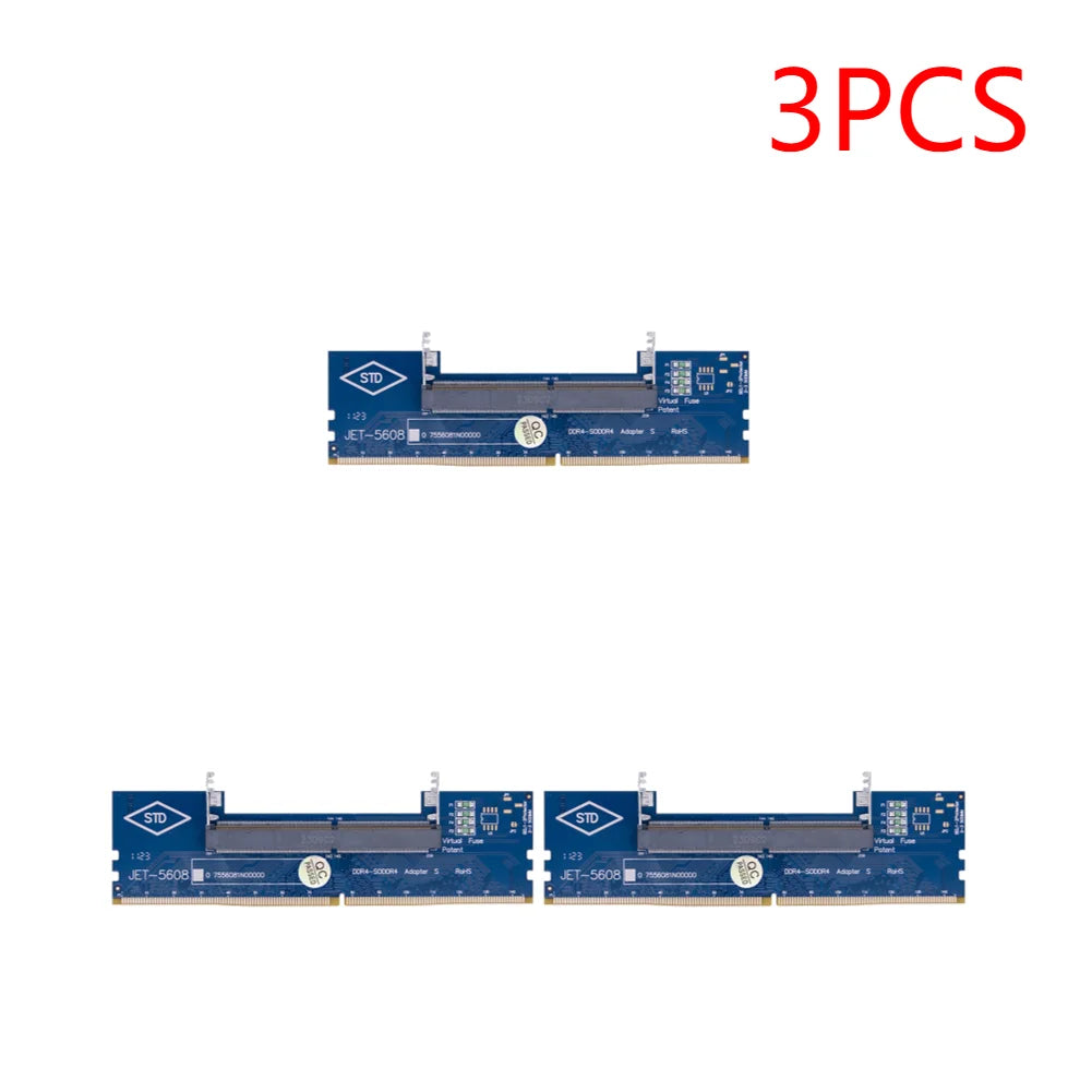 1-5PCS DR3 DDR4 Laptop To Desktop Memory Adapter Card SO-DIMM To PC DIMM Card Connector Card Memory Stick RAM Connector Adapter