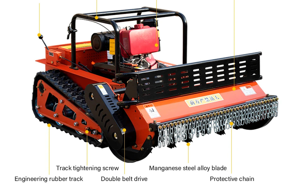Customized Diesel Lawn Mower Long Life Low Fuel Consumption Strong Power Ce Epa Certified