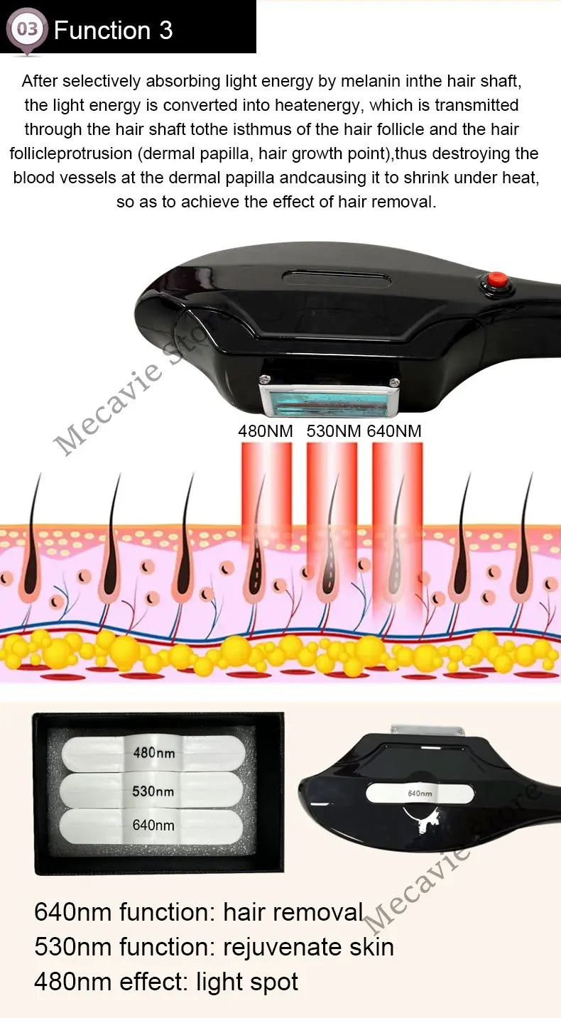 4000W 4-in-1 Diode Hair Removal And Tattoo Removal Photon Skin Rejuvenation And Firming Beauty Salon Exclusive 4 Wavelengths