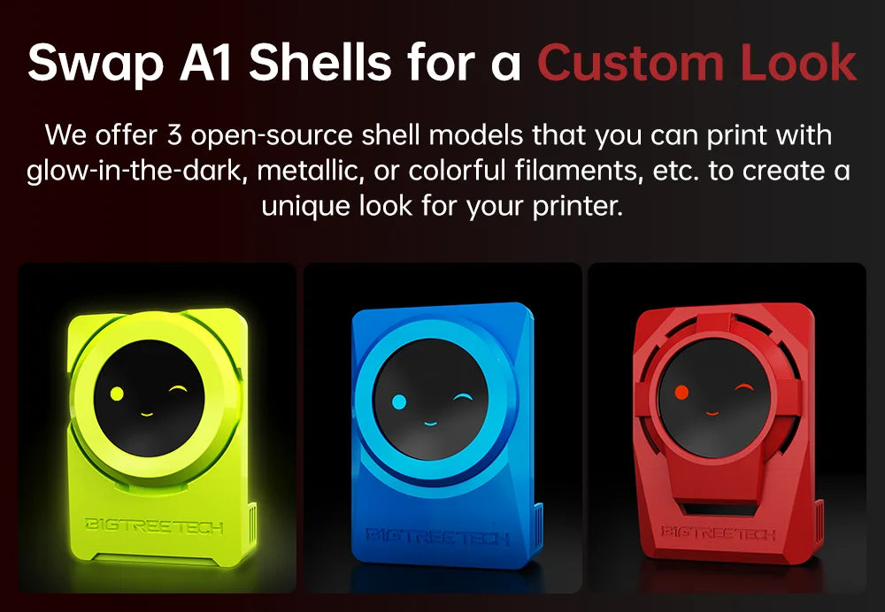 BIGTREETECH Panda Knomi 3D Printing Progress Display for BambuLab A1 X1 P1 Printer Status Real-time Updates Customize UI OTA UPD