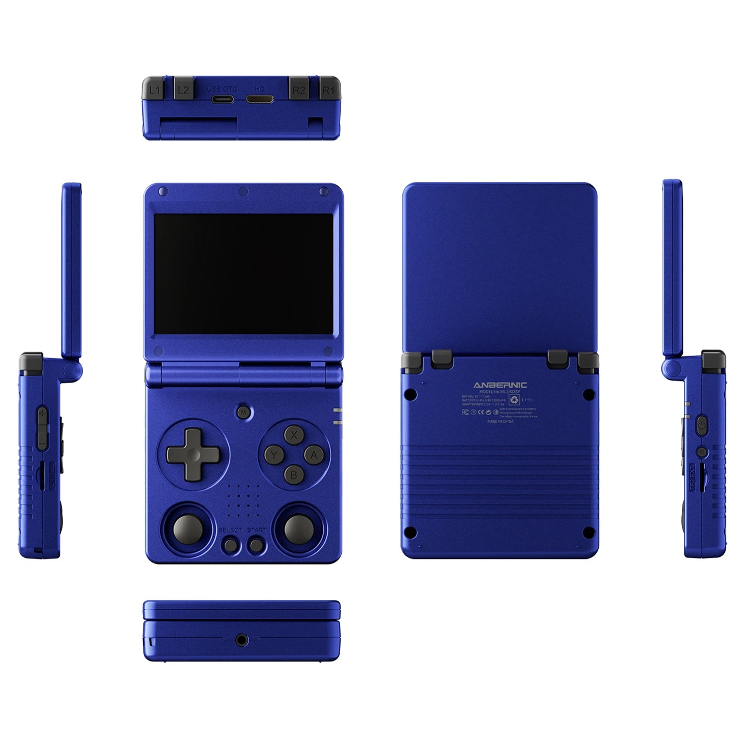 Anbernic RG34XXSP 3.4-Inch IPS Linux 64-bit Game Console H700 quad-core 1GB Retro Game Player HD-Connect To TV RG 34XXSP 3300mAH