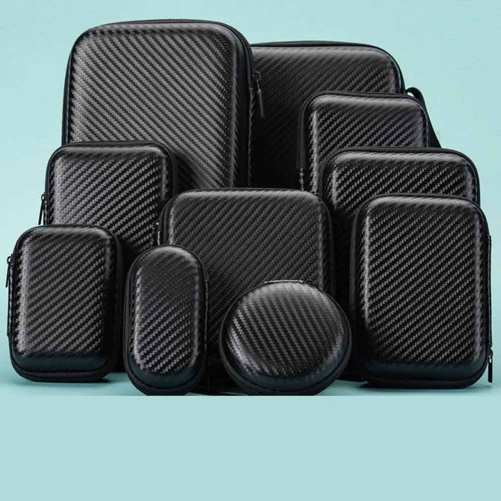 Shockproof Headphones Carrying Case EVA Waterproof Headphones Personalized Box Double Zipper Design Dust-proof Headphone Storage