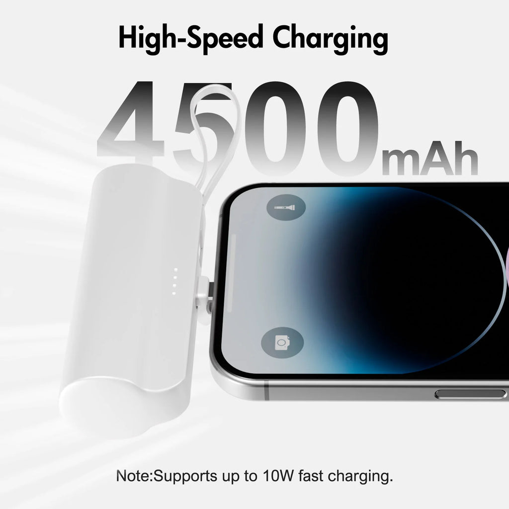 Mini Power Bank Portable 4500mAh Power Phone Charger Capsule Dual USB-C Ports For IPhone16/ 15/15 plus/15 pro/15 pro Max/Android