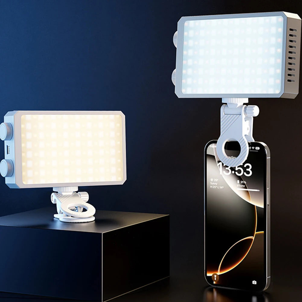 Portable 40W LED Camera Light 2800K-9000K Handheld Filling Light 4400mAh Rechargeable Pocket Photography Lighting Lamp