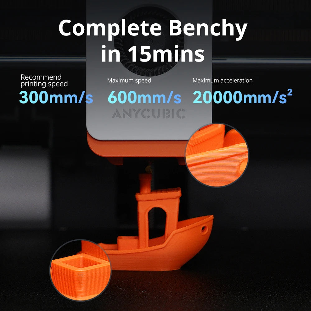 Anycubic Kobra S1 Combo Multi-Color 3D Printer Max Speed 600mm/s Core XY Stable Structure High Precision 3D Printer