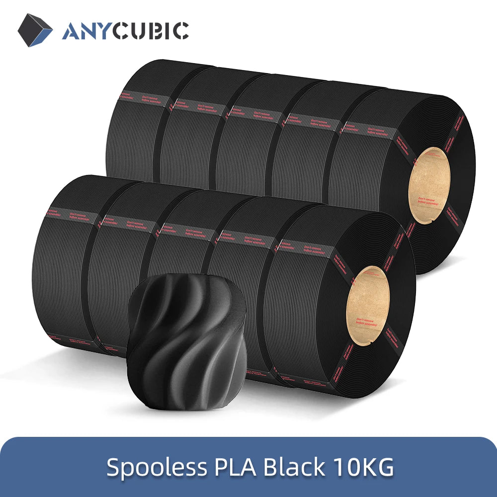 ANYCUBIC 10KG Refill PLA Filament 3D Printer 1.75mm Spooless Plastic Rubber Filament Material For FDM 3D Printer for Kobra 3 S1C