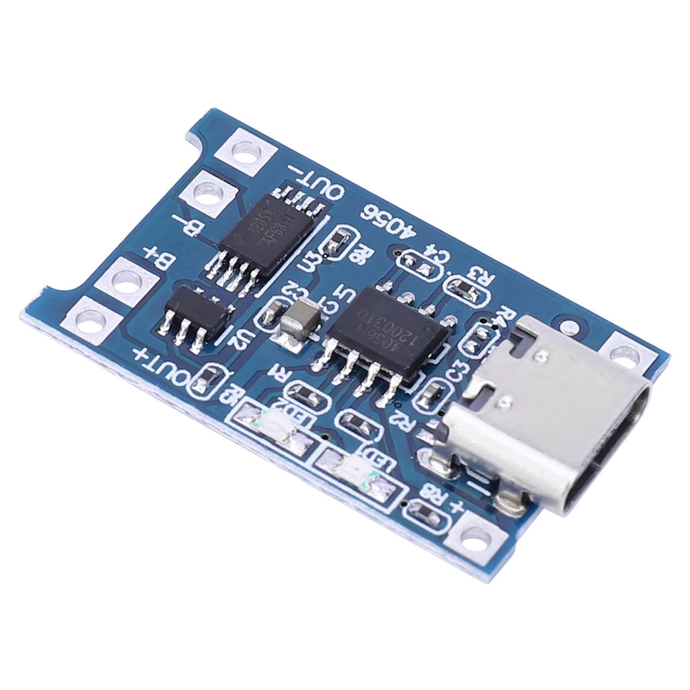 1-20PCS 1A 18650 Lithium Battery Protection Board Type-c/Micro/Mini USB Charging Module TP4056 With Protection One Plate Module