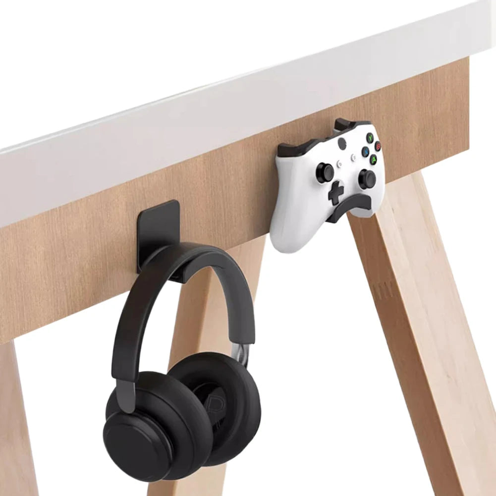 1-10pcs Universal Headphone Stand Adhesive Headphone Hook Headphone Holder for Easy Damage-Free Wall Desk Or PC Mounting
