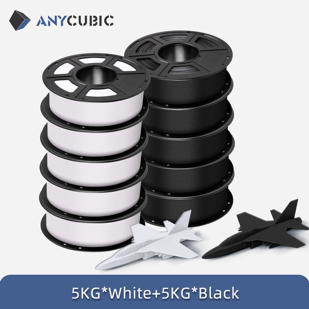 10Kg/lot ANYCUBIC 1.75mm Plastic PLA Filament For FDM 3D Printer Consumables 3D Printing Material For Kobra 2 Neo Max