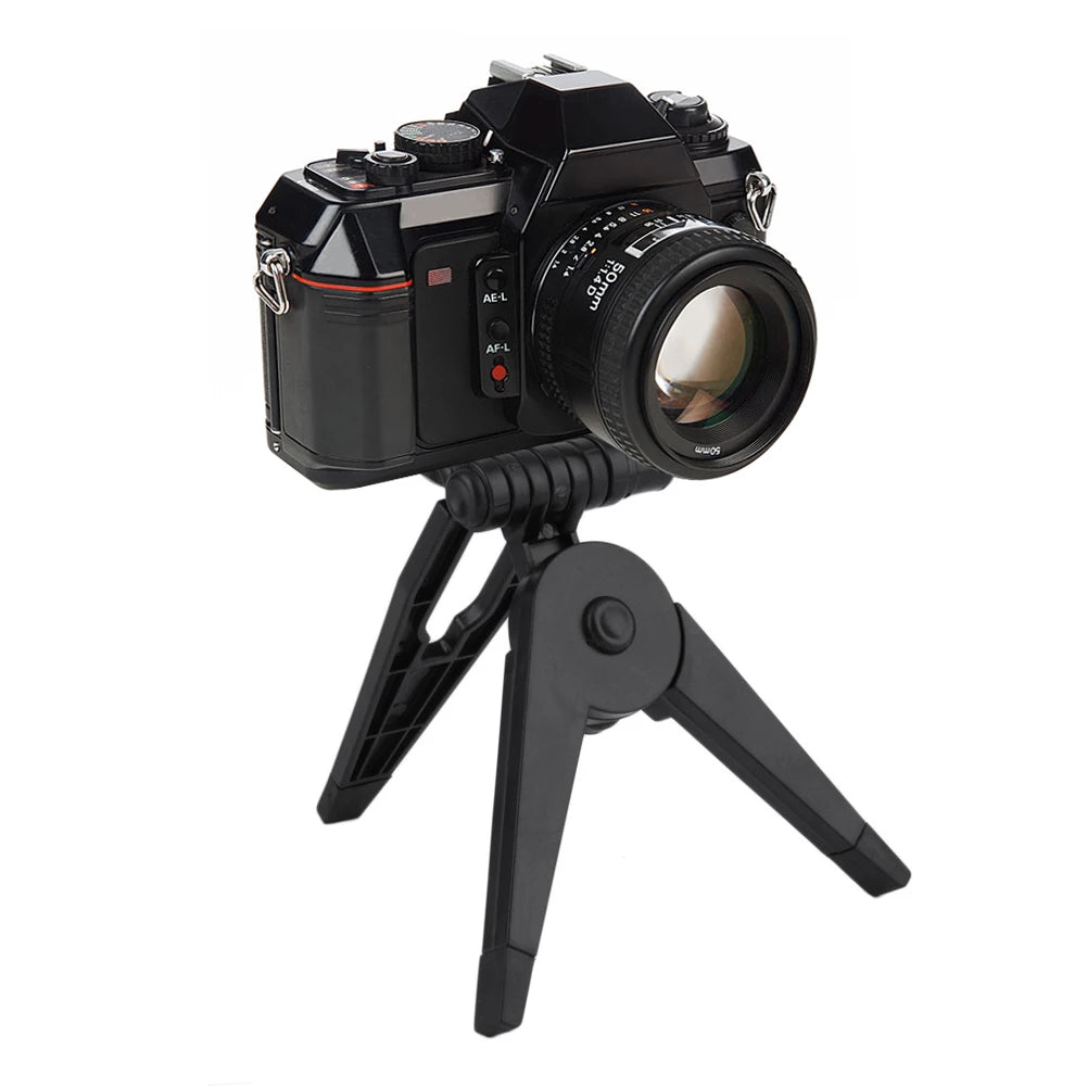Portable Folding Plastic Tripod Stand Hand Grip for 1/4" SLR Sport Camera