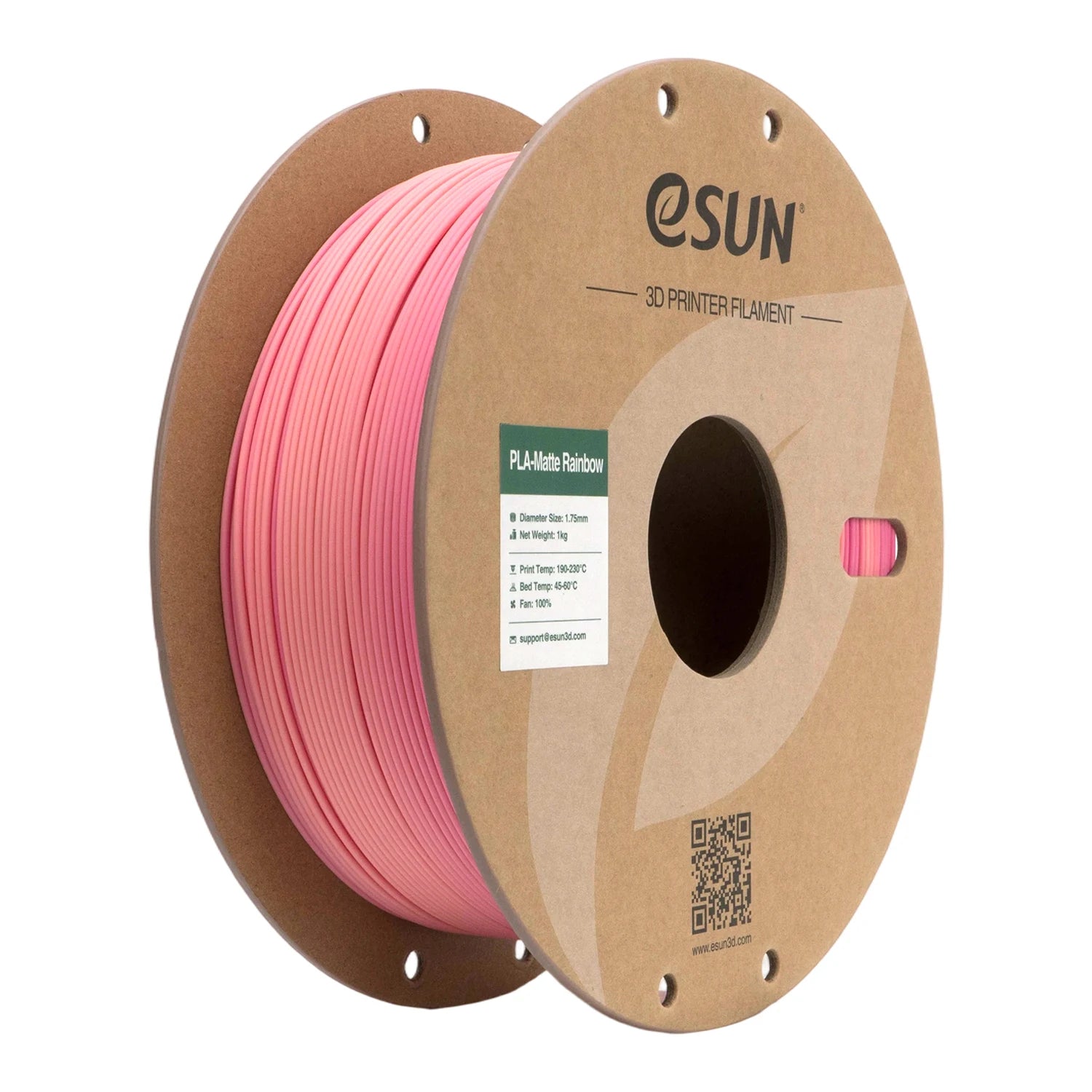 eSUN PLA 3D Printer Filament 1.75mm 1KG Rainbow Matte PLA 3D Filament For Bambu Lab Rainbow Color PLA Matte 3D Printing Material