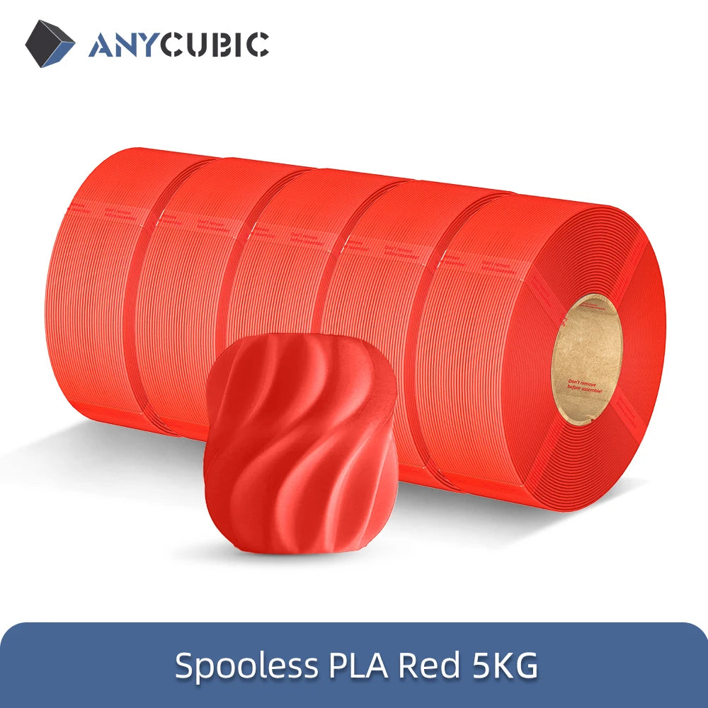 ANYCUBIC 10KG Refill PLA Filament 3D Printer 1.75mm Spooless Plastic Rubber Filament Material For FDM 3D Printer for Kobra 3 S1C
