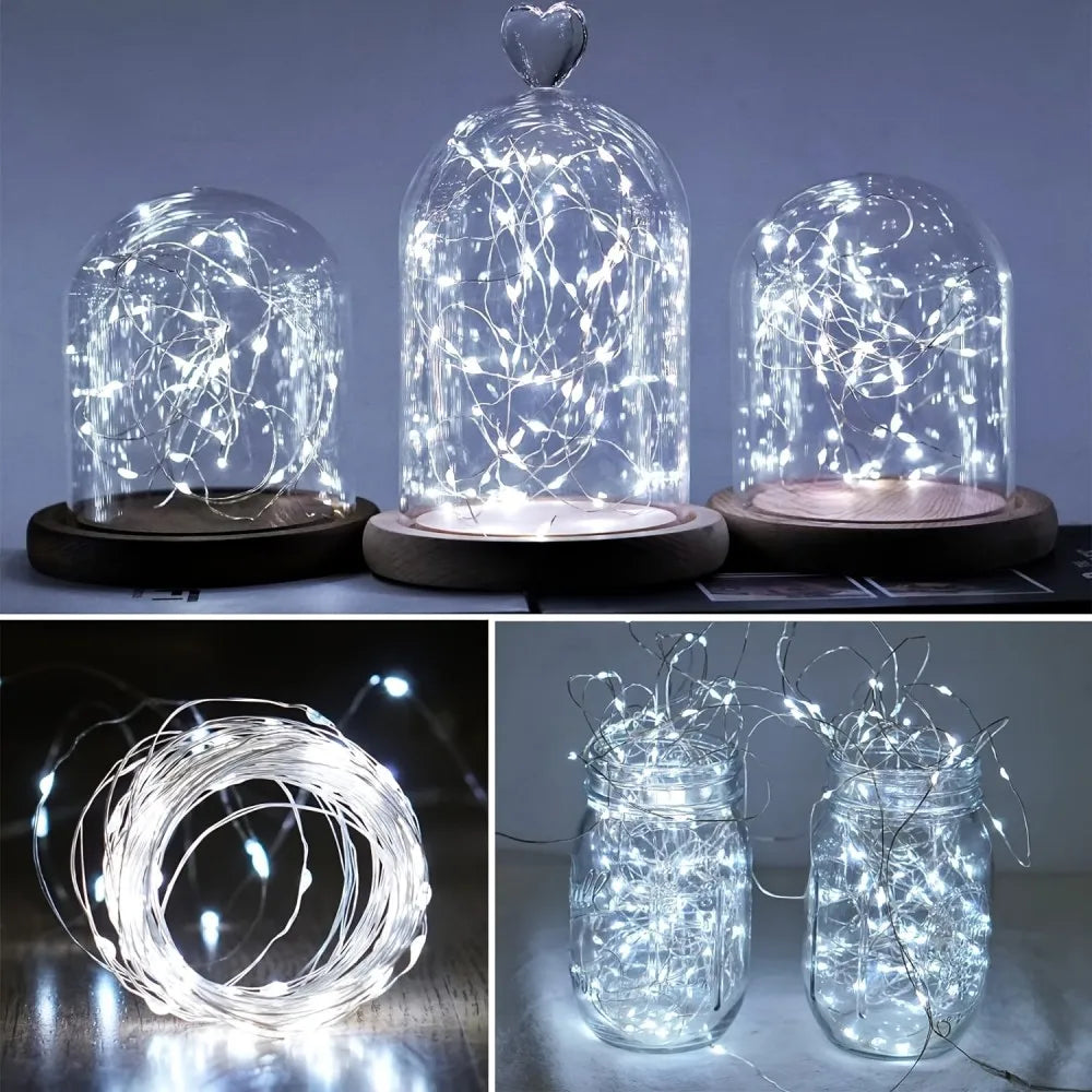 1PC 7M/12M/22M/32M Copper Wire Fairy Light String,Solar-powered,8 Lighting Modes,Used for Wedding,Indoor,Festival,Bedroom,Party