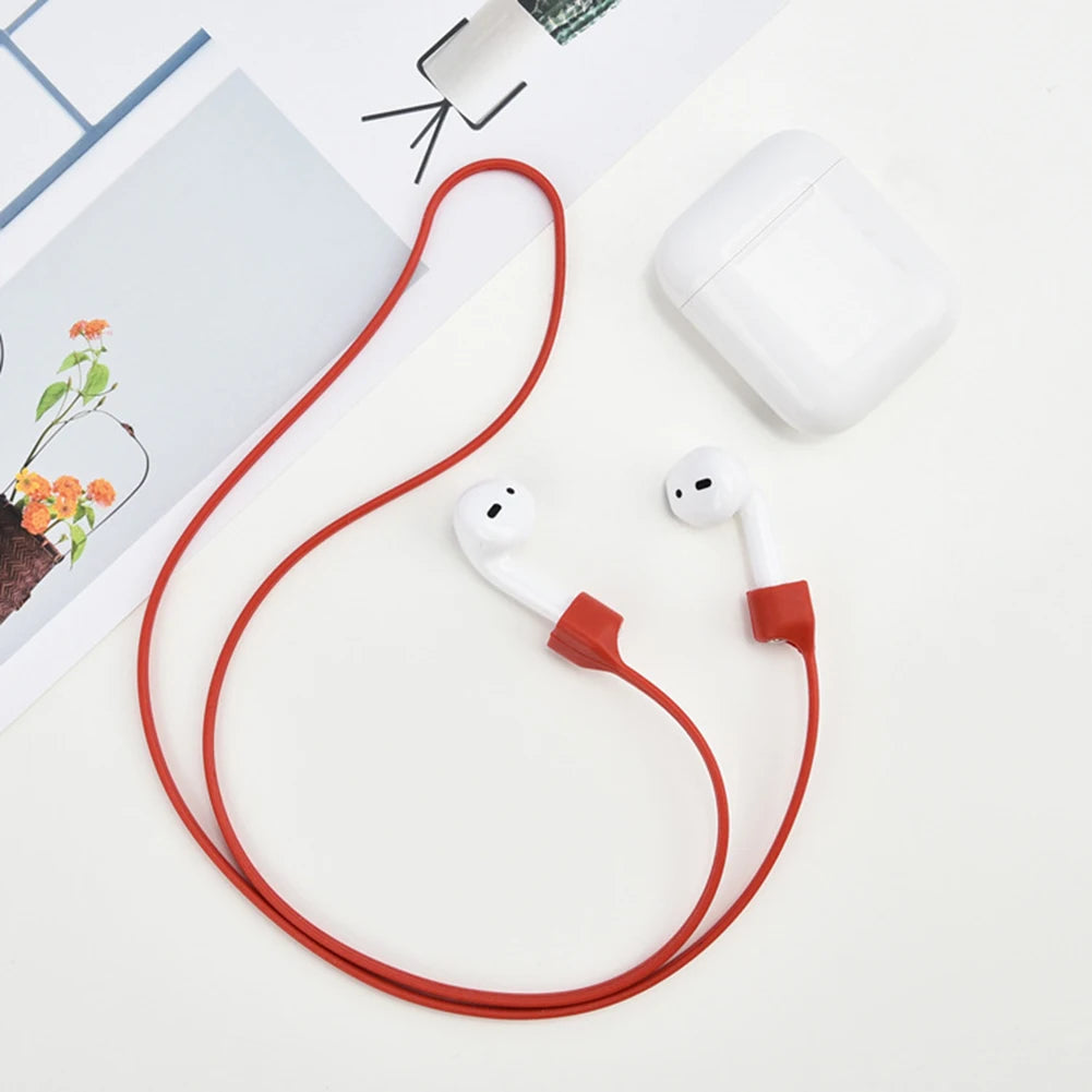 Headphone Neck Strap Cord String Silicone Rope Holder Cable Earphone Strap for AirPods 1 2 3 Pro String