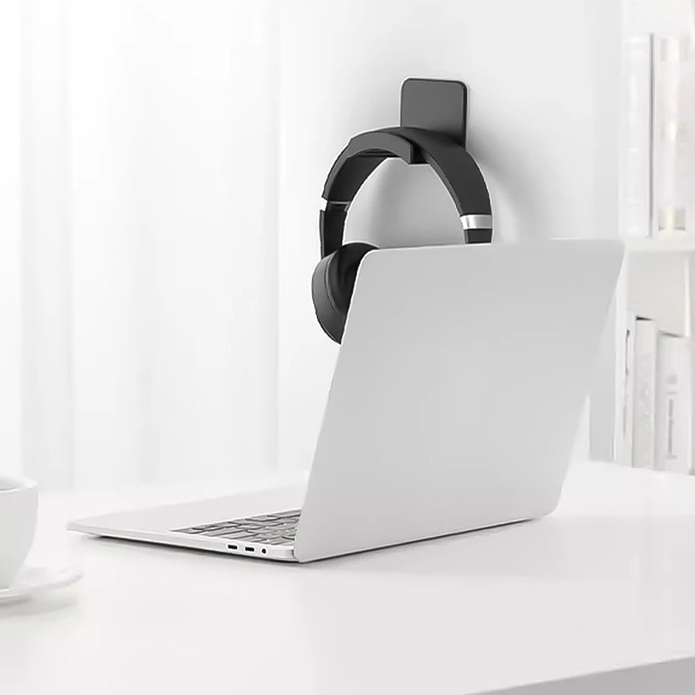 1-5PCS Universal Headphone Stand Adhensive Plastic Wall Mount Hanger Under Desk Headset Rack Holder Support for Gaming Earphone