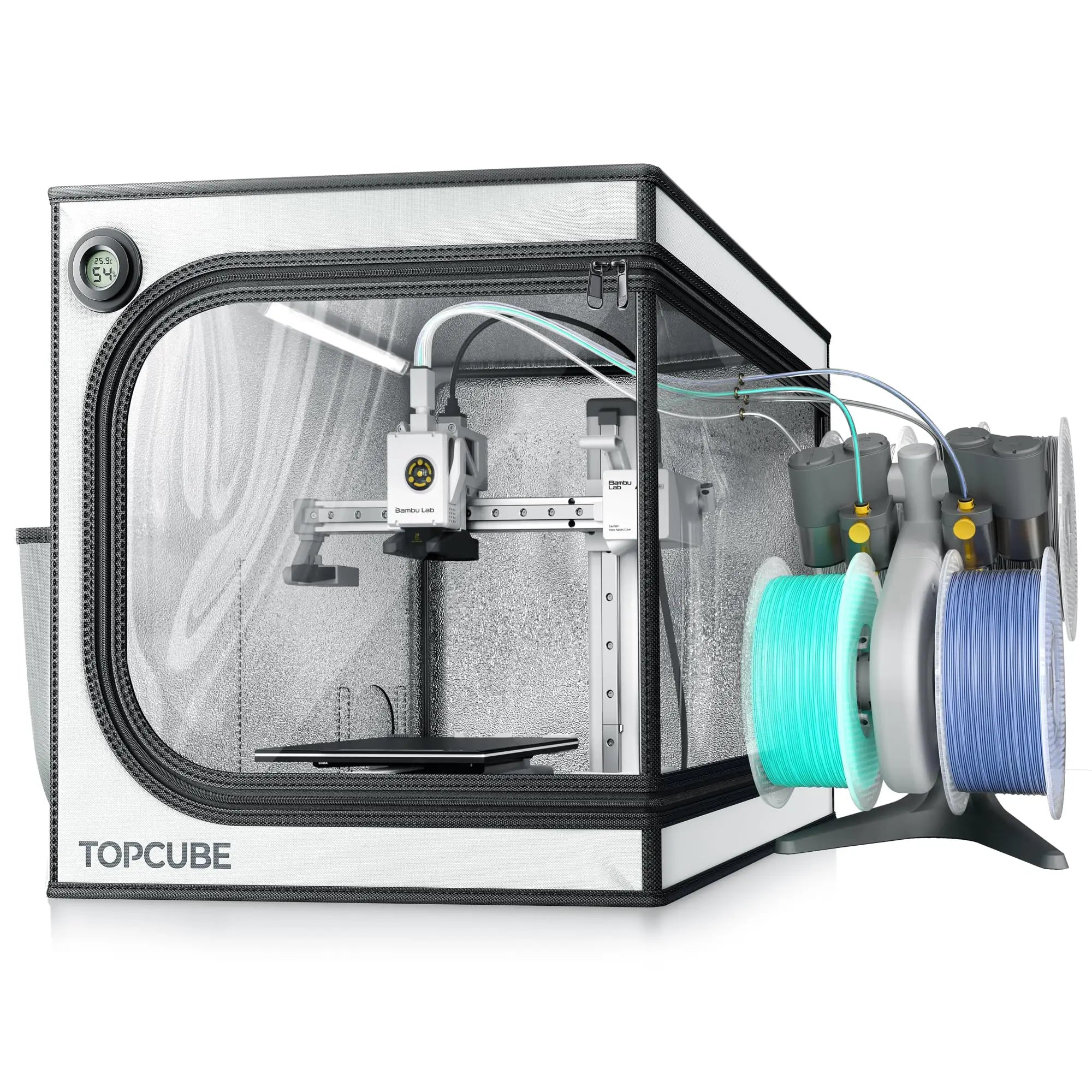 YOOPAI 3D printer Enclosure For Bambu lab A1/A1 mini 3D printer House Cover with LED light Constant Temperature Fireproof  large