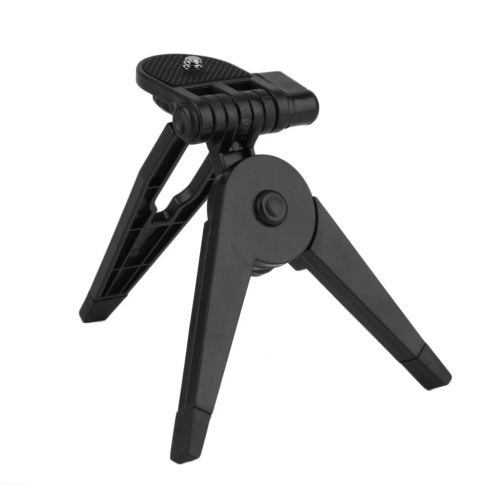 Portable Folding Plastic Tripod Stand Hand Grip for 1/4" SLR Sport Camera