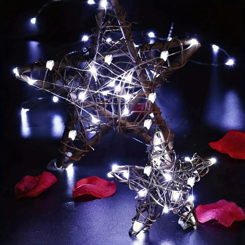 1PC 7M/12M/22M/32M Copper Wire Fairy Light String,Solar-powered,8 Lighting Modes,Used for Wedding,Indoor,Festival,Bedroom,Party