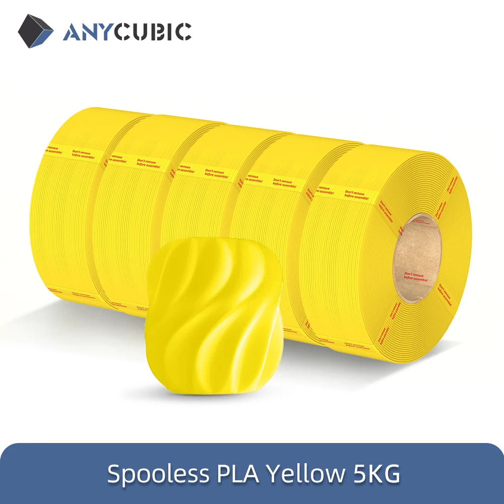 ANYCUBIC 10KG Refill PLA Filament 3D Printer 1.75mm Spooless Plastic Rubber Filament Material For FDM 3D Printer for Kobra 3 S1C