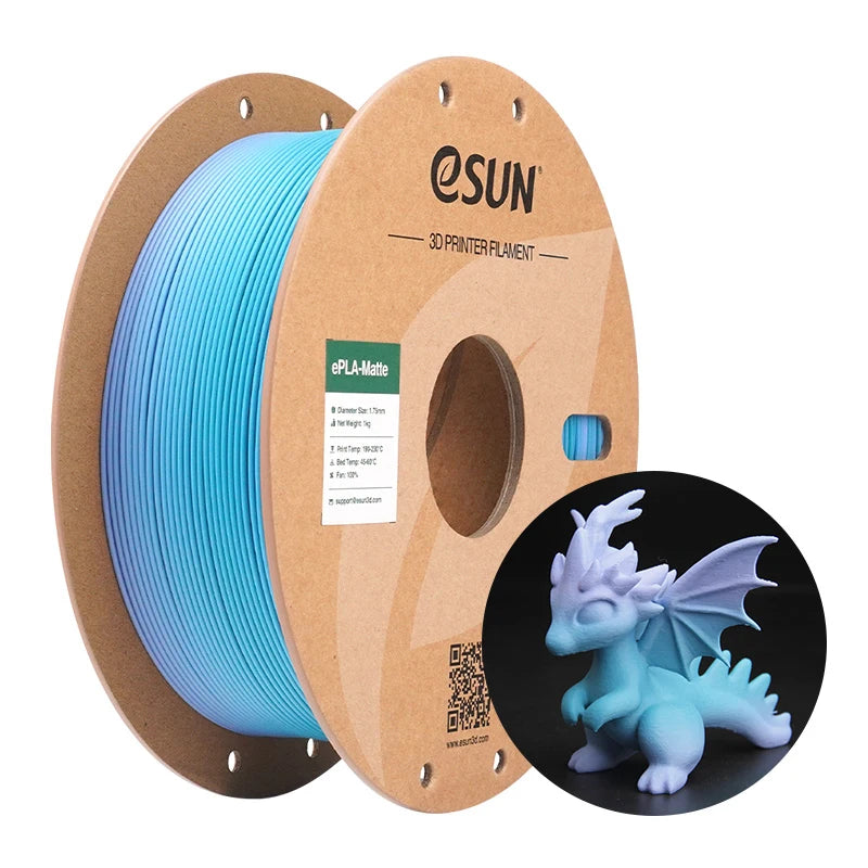 eSUN PLA 3D Printer Filament 1.75mm 1KG Rainbow Matte PLA 3D Filament For Bambu Lab Rainbow Color PLA Matte 3D Printing Material