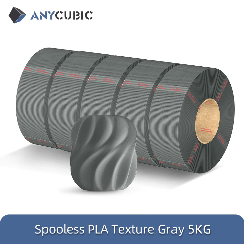 ANYCUBIC 10KG Refill PLA Filament 3D Printer 1.75mm Spooless Plastic Rubber Filament Material For FDM 3D Printer for Kobra 3 S1C